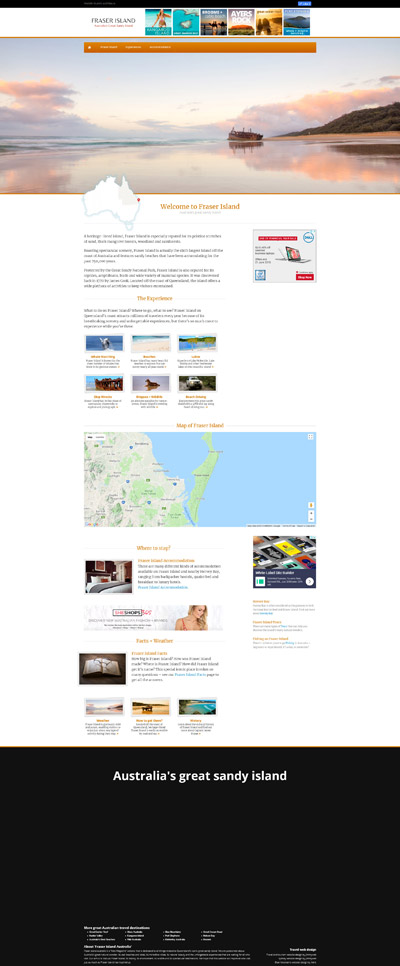 Fraser Island Australia - Web Design Case Study