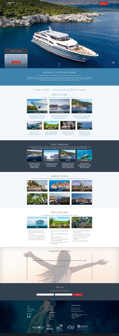 Cruise Croatia - Web Design Case Study