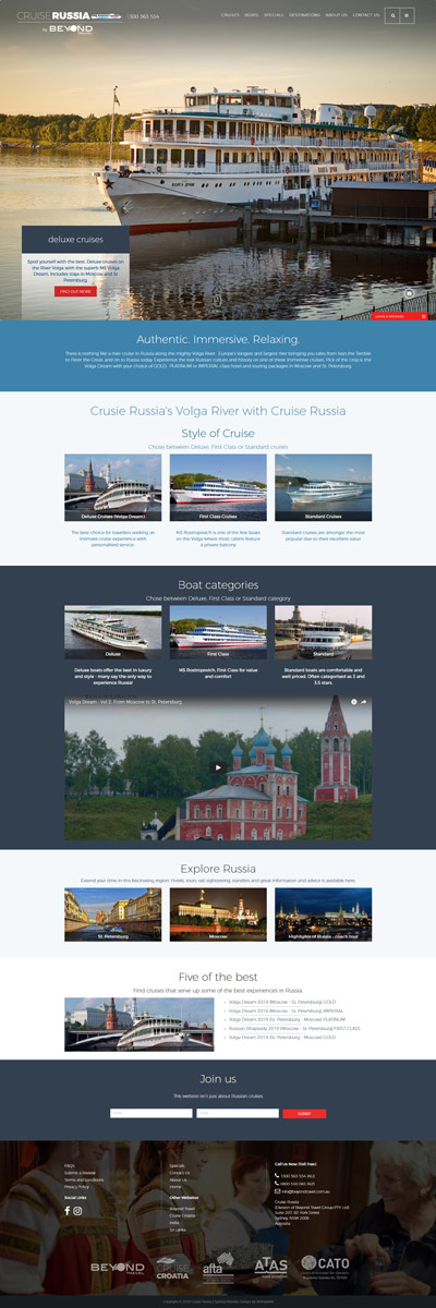 Cruise Russia - Web Design Case Study