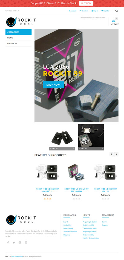 Rockit Cool - Web Design Case Study