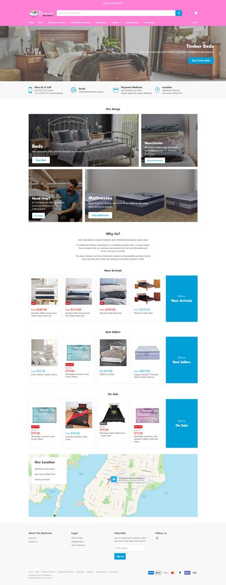 The Bedroom - Web Design Case Study