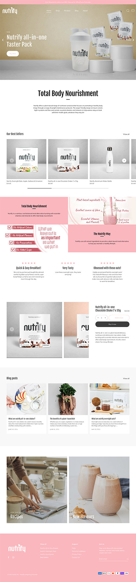 Nutrify Australia - Web Design Case Study