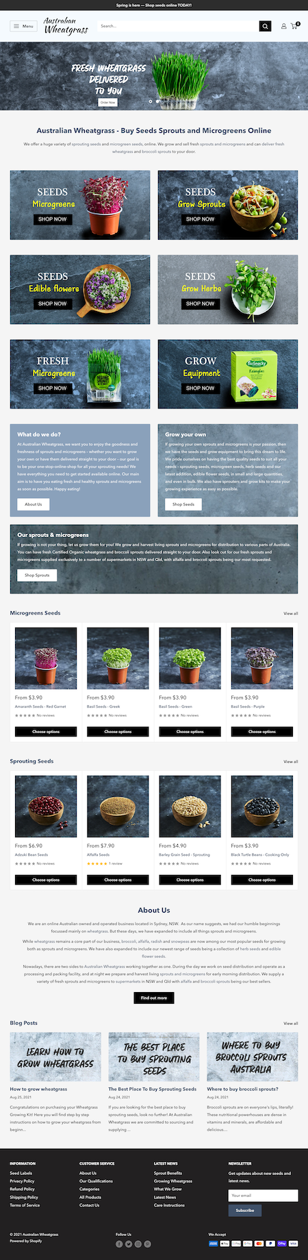 Australian Wheatgrass - Web Design Case Study
