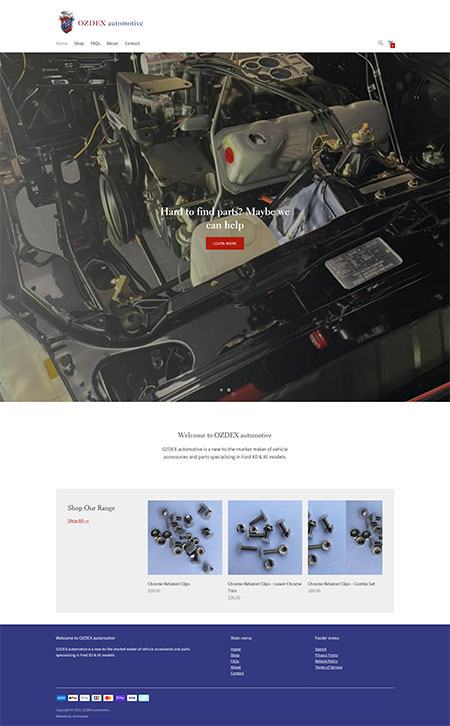 Ozdex Automotive - Web Design Case Study