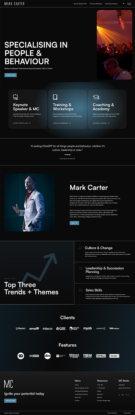 Mark Carter - Web Design Case Study