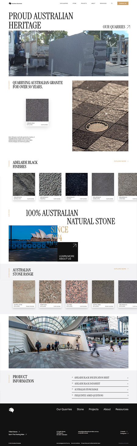 Granites Of Australia - Web Design Case Study